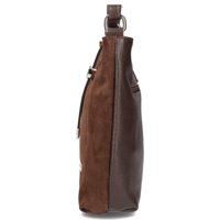 Handbag Toscanio Suede Messenger Bag A88 brown