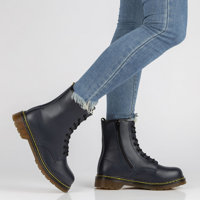 Leather Boots Filippo GL429/21 NV navy blue