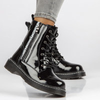 Leather Boots GL501/21 BK black