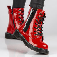Leather Boots GL501/21 RD red