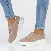 Leather Sneakers Filippo DP2138/22 LT PI pink