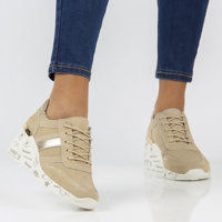 Leather Sneakers Filippo DP3550/22 BE beige