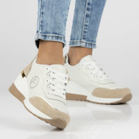 Leather Sneakers Filippo DP4660/23 WH BE white