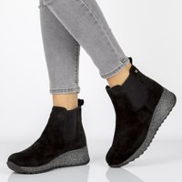 Leather ankle boots Filippo DBT1501/21 BK black