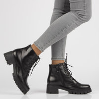 Leather ankle boots Simen 4477A black