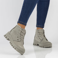 Leather boots Filippo DBT3523/22 GR grey