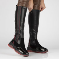 Leather boots Filippo DKZ 4402/22 BK black