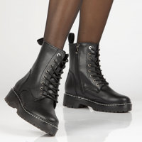 Leather boots Filippo GL438/22 BK black