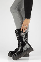 Leather boots Filippo GL504/21 BK black
