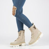 Leather boots Filippo W-486 beige