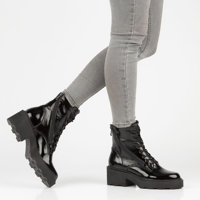 Leather boots Simen 4366A Black