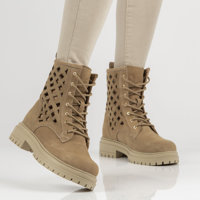 Leather filippo boots DBT3715/22 BE beige