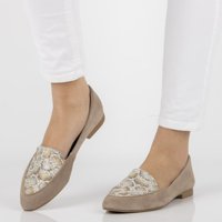 Leather loafers Filippo 04958 beige