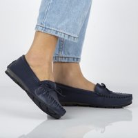 Leather loafers Filippo DP004/20 NV navy blue