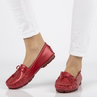 Leather loafers Filippo DP004/21 RD red
