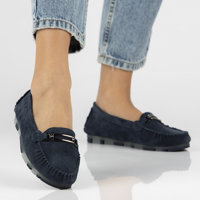 Leather loafers Filippo DP1202/23 NV navy blue
