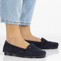 Leather loafers Filippo DP2037/21 NV navy blue