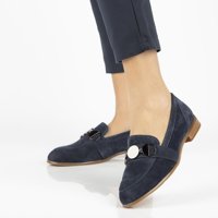 Leather loafers Filippo DP2148/21 NV navy blue