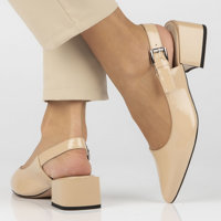 Leather pumps Filippo DP4447/23 BE beige
