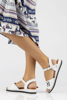Leather sandals Filippo DS3913/22 WH white