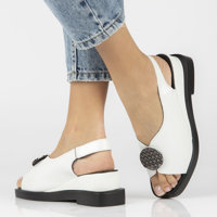 Leather sandals Filippo DS4469/23 WH white