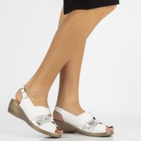 Leather sandals Filippo DS731/19 WH white