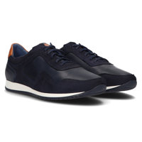 Leather shoes Filippo 1755 navy blue