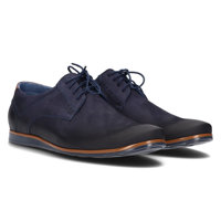 Leather shoes Filippo 1757 navy blue
