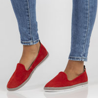 Leather shoes Filippo DP081/22 RD red