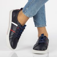Leather shoes Filippo DP2045/21 NV navy blue