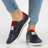 Leather shoes Filippo DP2155/21 NV navy blue