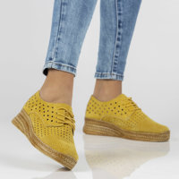 Leather shoes Filippo DP2162/21 YL yellow