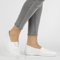 Leather slip-on shoes Filippo DP2134/21 WH white