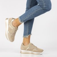 Leather sneakers Filippo DP2004/21 BE beige