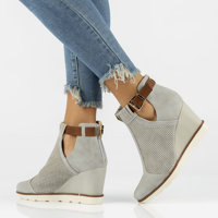Wedge ankle boots Filippo DBT207/22 GR grey
