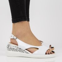Wedge sandals Filippo DS2315/21 WH white