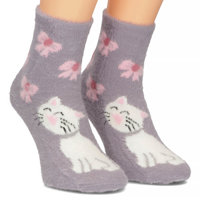 Women's Socks kitty purple