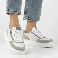 Skórzane sneakersy Filippo DP6862/25 WH białe