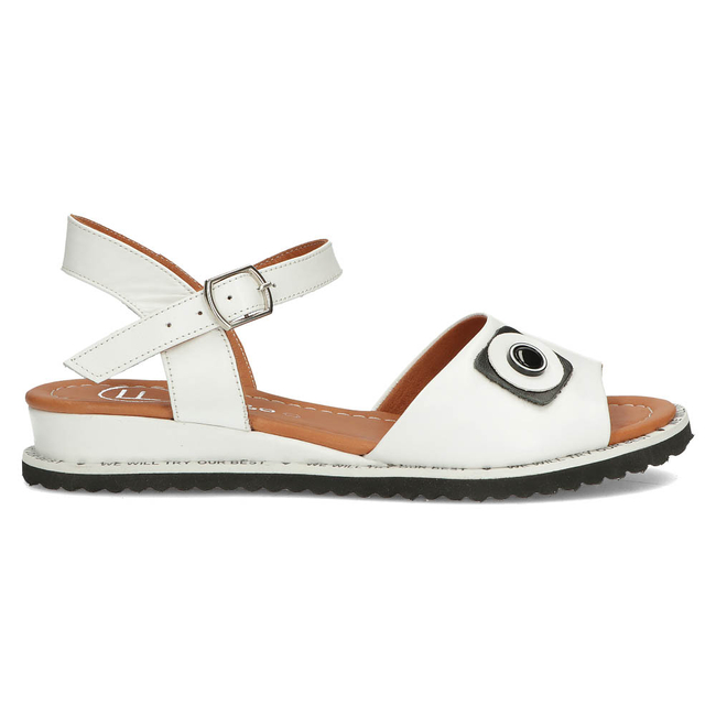 Leather sandals Filippo DS3913/22 WH white