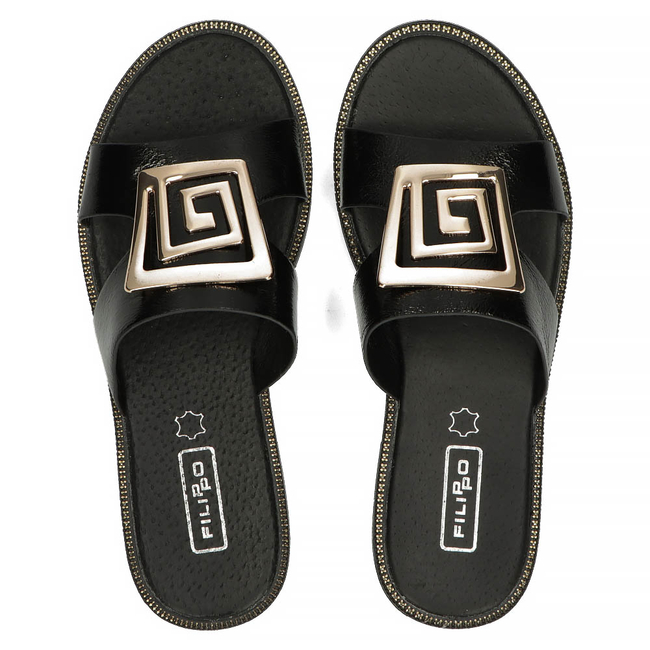 Slippers Filippo DK3703/22 BK black