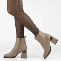 Leather ankle boots Filippo DBT7353/25 BE beige