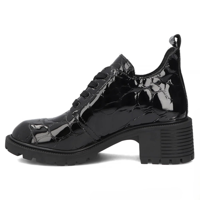 Leather heeled ankle boots Filippo DBT7972/26 BK black