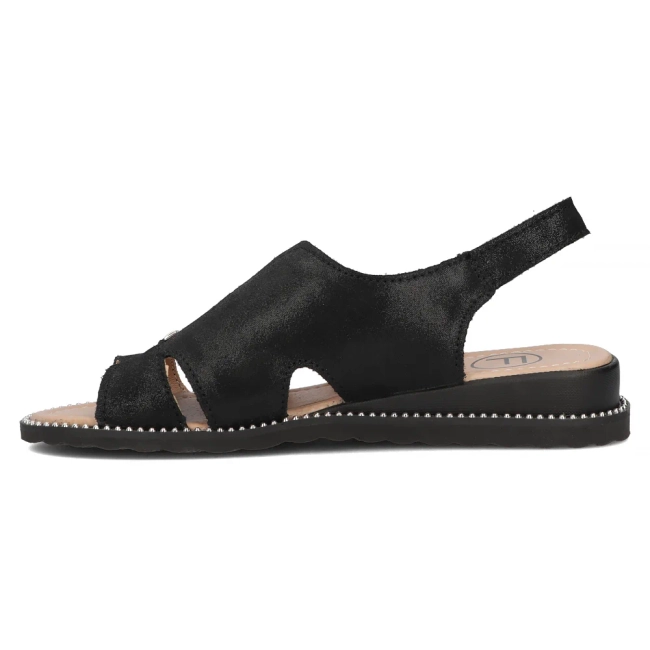 Leather sandals Filippo DS4470/24 BK black