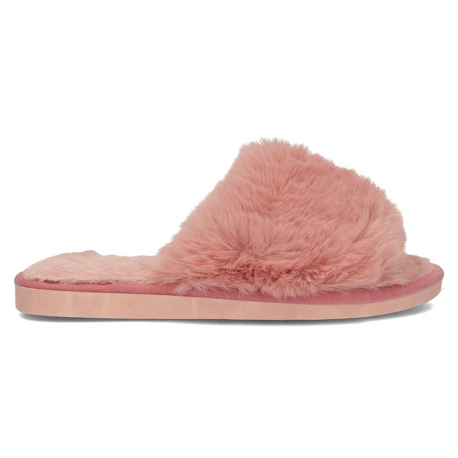 Fur slippers pink CF-89