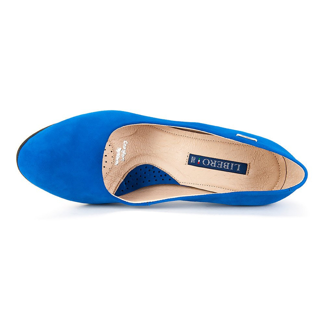 Czółenka LIBERO 8030 155 Niebieskie