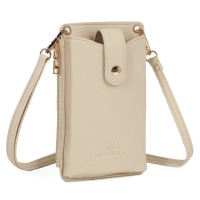 Beige shoulderbag luna pocket