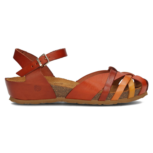 Skórzane sandały Yokono MONACO-184 czerwone