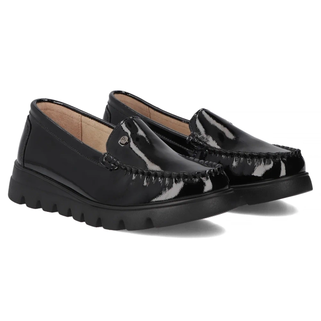 Leather loafers Filippo DP7413/25 BK L black