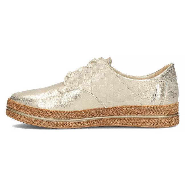 Leather shoes Filippo 10123 gold