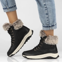 Ankle Boots Rieker leather W0063-00 Black